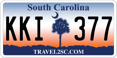 SC license plate KKI377