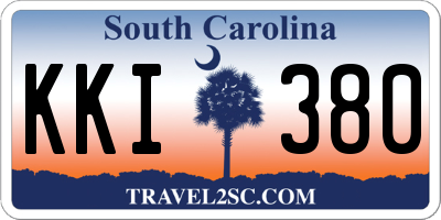 SC license plate KKI380