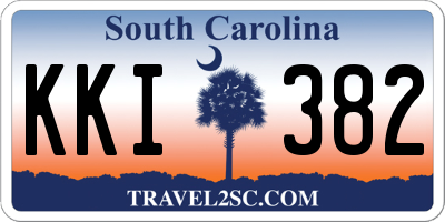 SC license plate KKI382