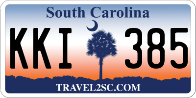 SC license plate KKI385