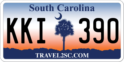SC license plate KKI390