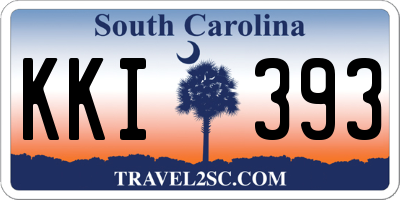 SC license plate KKI393