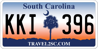 SC license plate KKI396