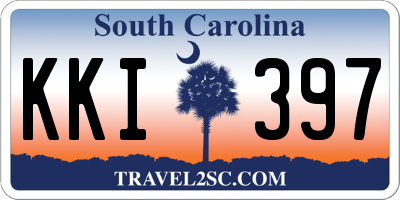 SC license plate KKI397