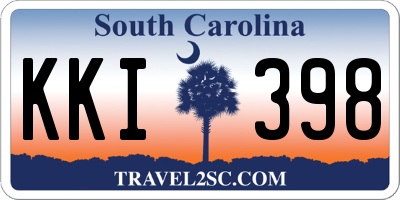 SC license plate KKI398