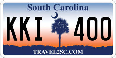 SC license plate KKI400