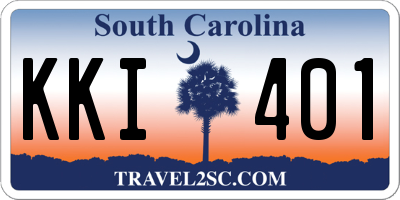 SC license plate KKI401