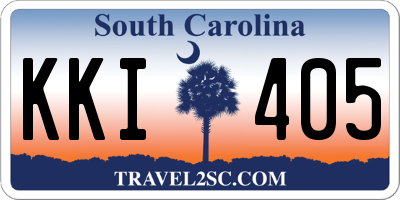 SC license plate KKI405