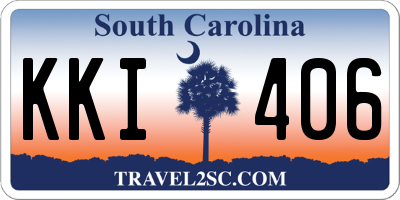 SC license plate KKI406