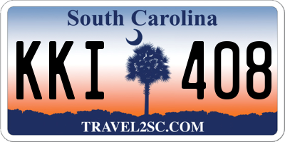 SC license plate KKI408