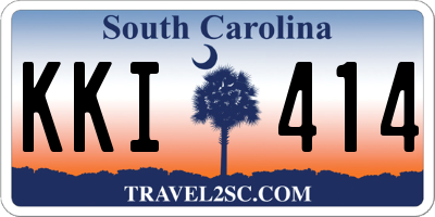 SC license plate KKI414