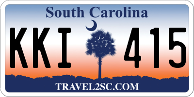 SC license plate KKI415