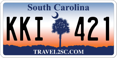 SC license plate KKI421