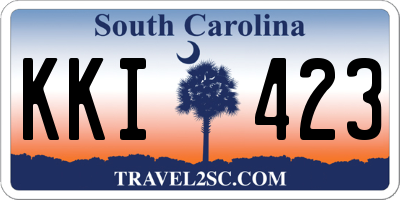 SC license plate KKI423