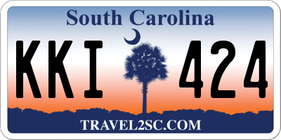 SC license plate KKI424