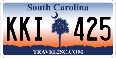 SC license plate KKI425
