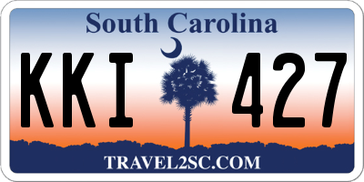 SC license plate KKI427