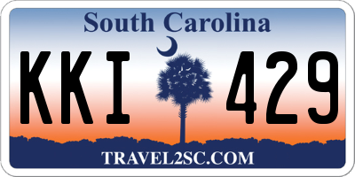 SC license plate KKI429