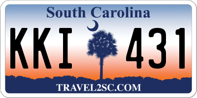 SC license plate KKI431