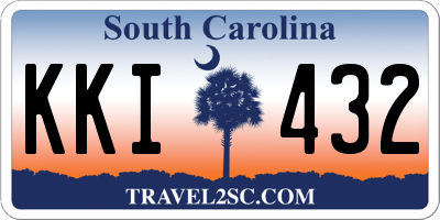 SC license plate KKI432