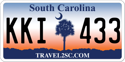 SC license plate KKI433