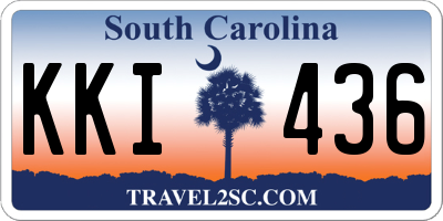 SC license plate KKI436