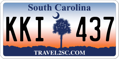 SC license plate KKI437