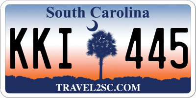 SC license plate KKI445