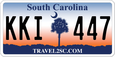 SC license plate KKI447