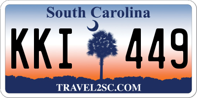 SC license plate KKI449