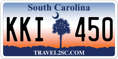 SC license plate KKI450