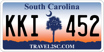 SC license plate KKI452