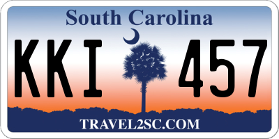 SC license plate KKI457