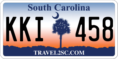 SC license plate KKI458