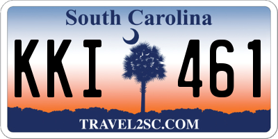 SC license plate KKI461