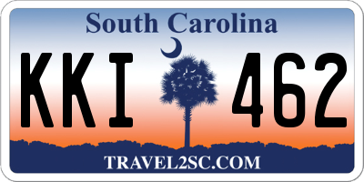 SC license plate KKI462