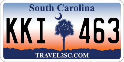 SC license plate KKI463