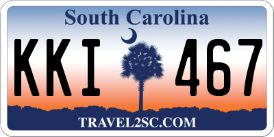 SC license plate KKI467