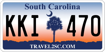 SC license plate KKI470