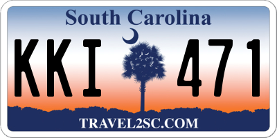 SC license plate KKI471