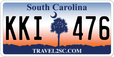 SC license plate KKI476
