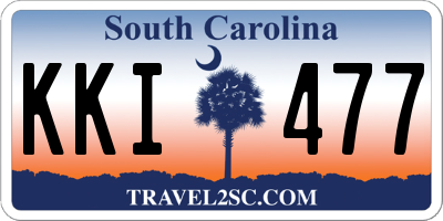 SC license plate KKI477