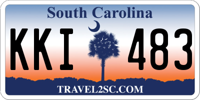 SC license plate KKI483