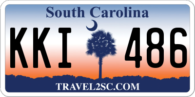 SC license plate KKI486