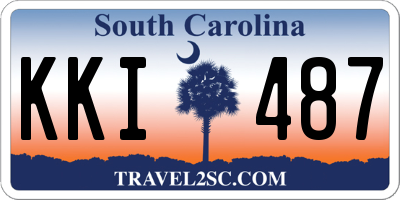 SC license plate KKI487