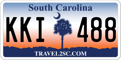 SC license plate KKI488