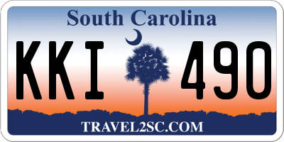 SC license plate KKI490