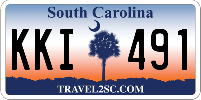SC license plate KKI491