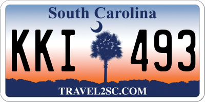 SC license plate KKI493