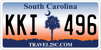 SC license plate KKI496